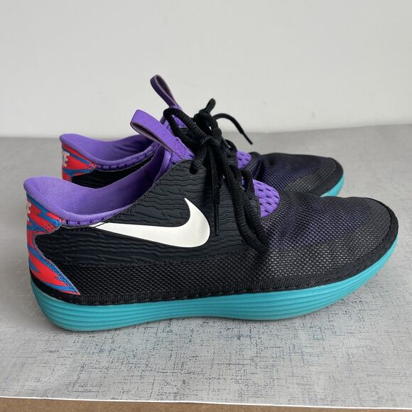 Nike Solarsoft Moccasin Sneakers Hiking Running Lightweight Shoes Mens 7 Black - Picture 5 of 13